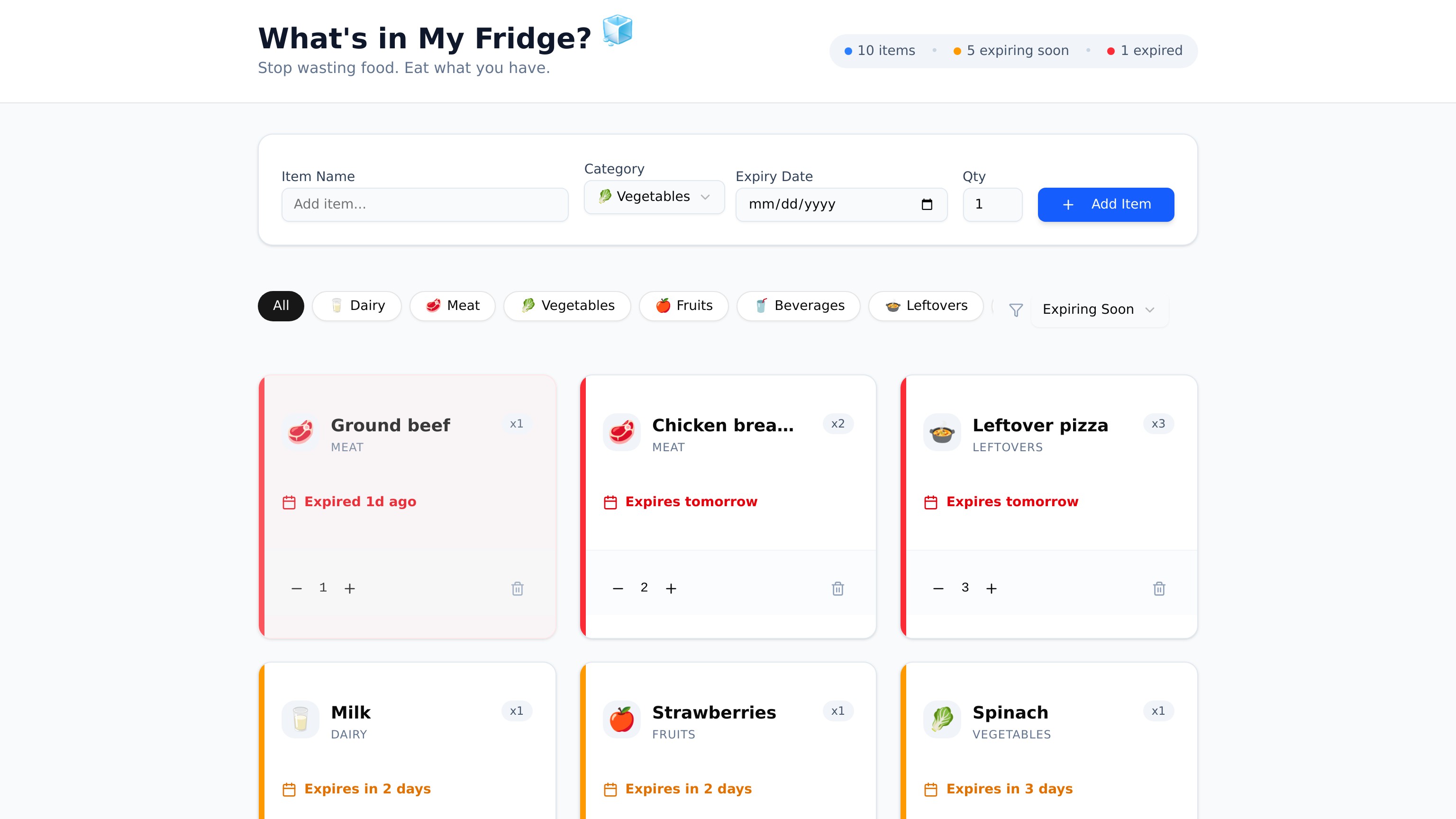 What's in My Fridge?